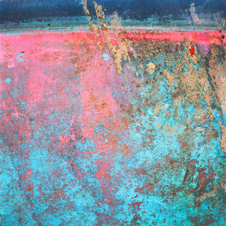 Found Paintings. blue pink (227_8)