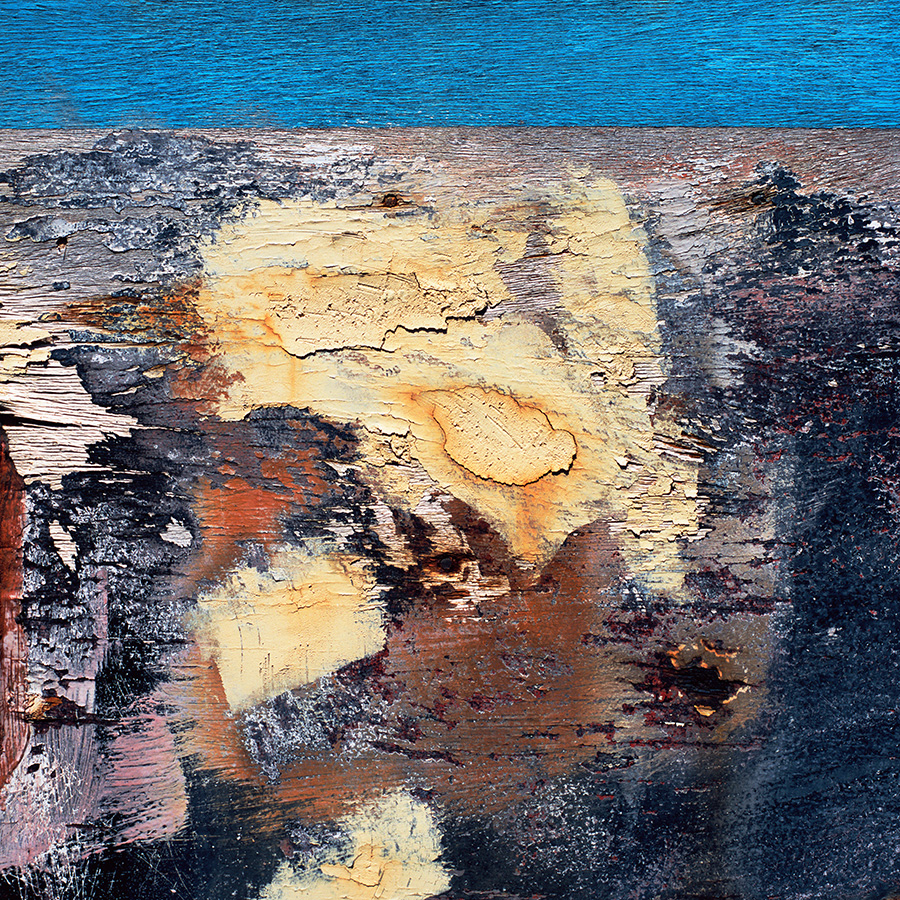 Found Paintings. blue cream